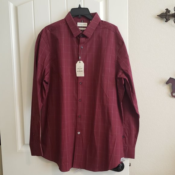 Crosby & Howard Other - Crosby & Howard Maroon Dress Shirt NWT